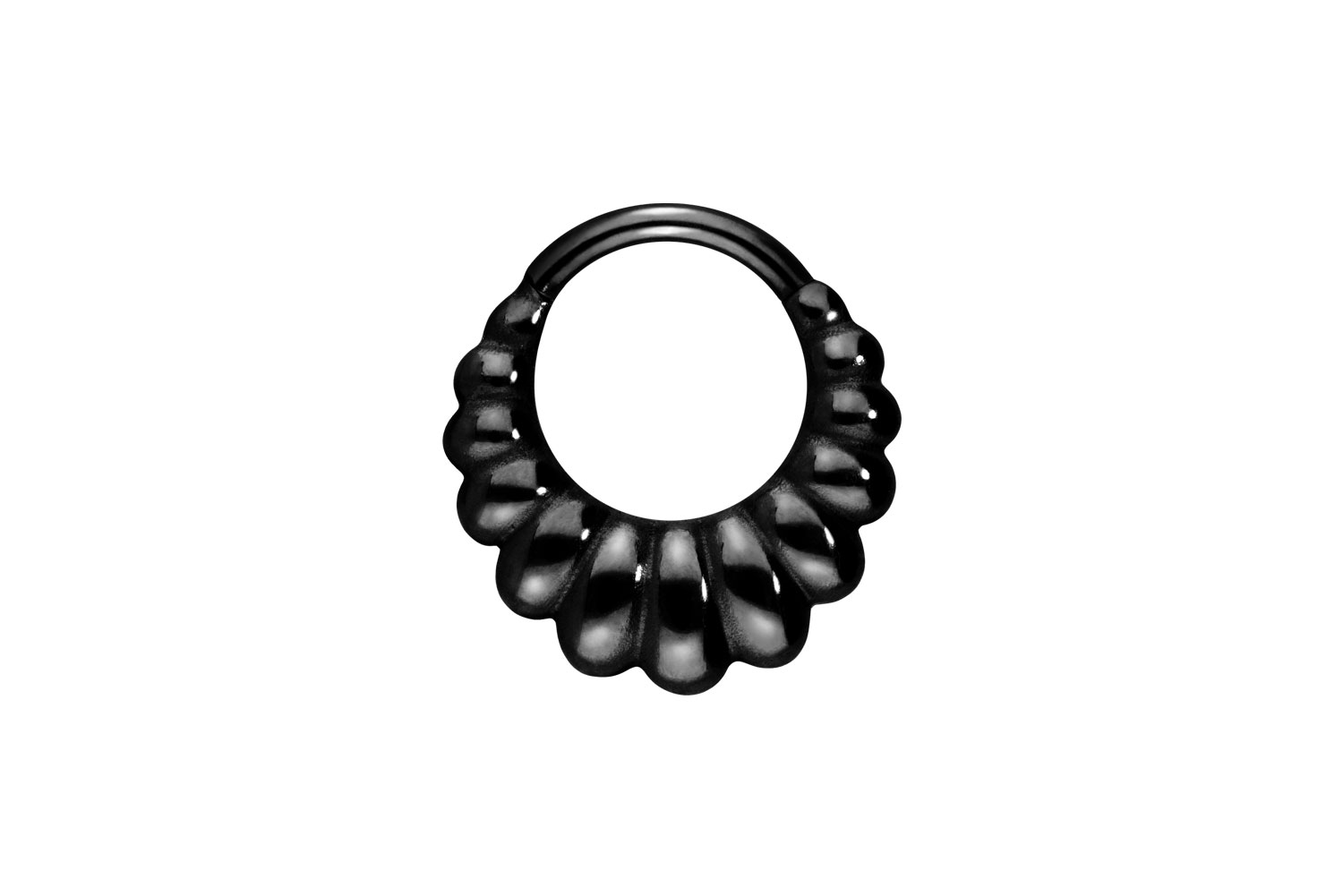 Titan Segmentring Clicker Piercing MUSCHEL-DESIGN